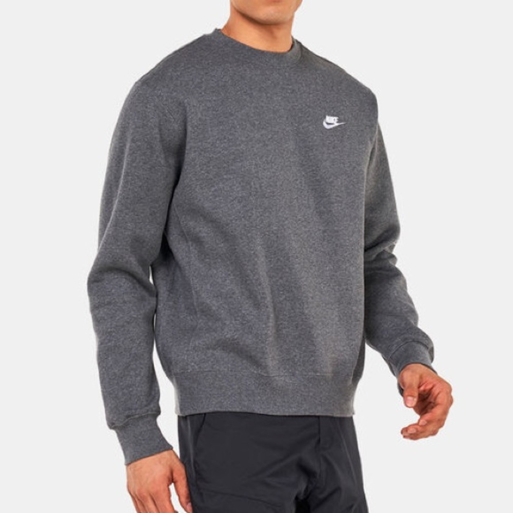 Nike Men's Charcoal Crewneck Sweater